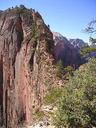 Last half mile of the Angels Landing Trail