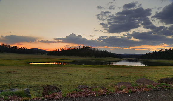 Sunset at Sierra Blanca Lake