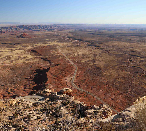 View from the top of the Moki Dugway