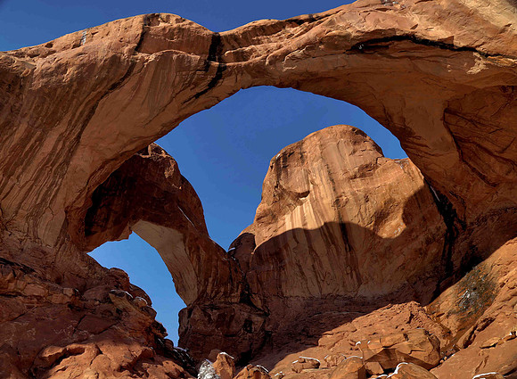 Double Arch in Arches National Park, Utah