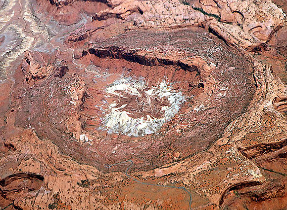 Upheaval Dome Ariel  (Courtesy of Doc Searls)