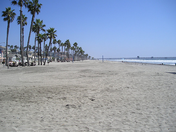 The beach in Oceanside California
